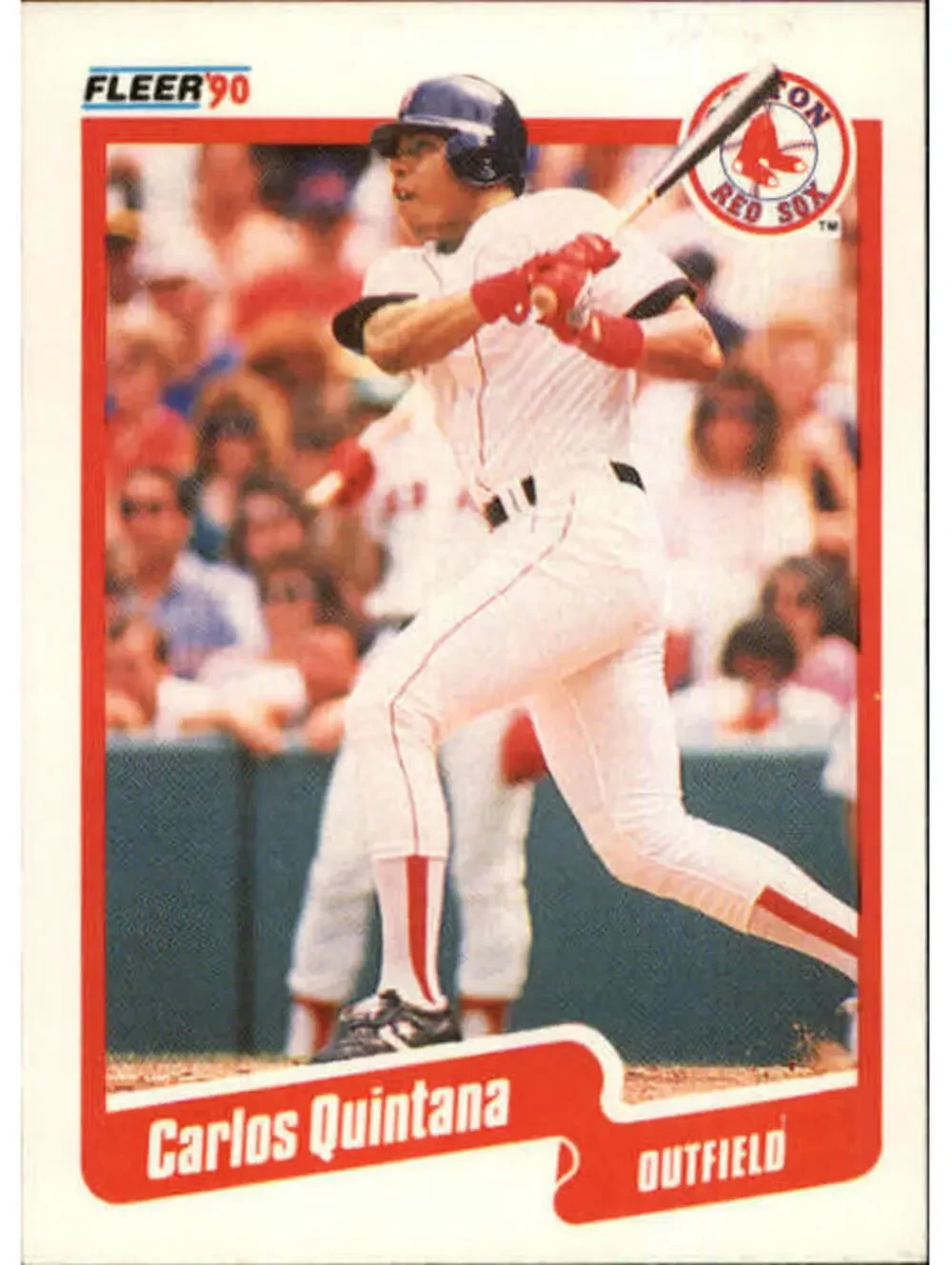 1990 Carlos Quintana Fleer Baseball Card #283